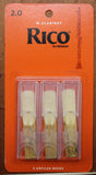 Rico Bb Clarinet Reeds 2.0 Strength 3 Pack