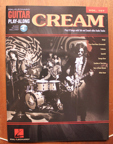 Cream Guitar Play-Along Volume 107 Audio Online TAB Songbook