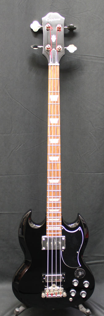 Epiphone EB-3 SG Bass Ebony 4 String Electric Bass Guitar – Dr