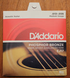 D'Addario EJ17 Medium 13-56 Phosphor Bronze Acoustic Guitar String Set