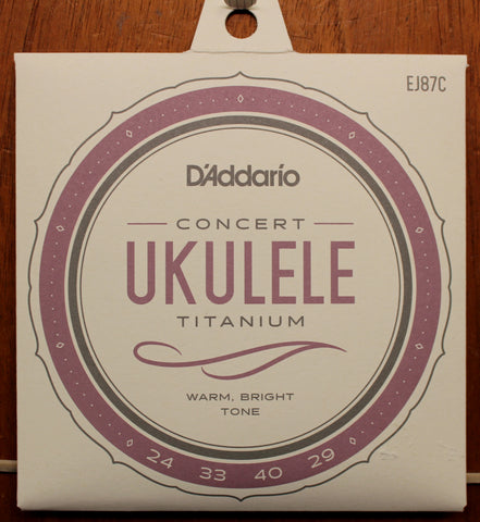 D'Addario Pro-Arte Concert Ukulele Titanium Nylon Strings