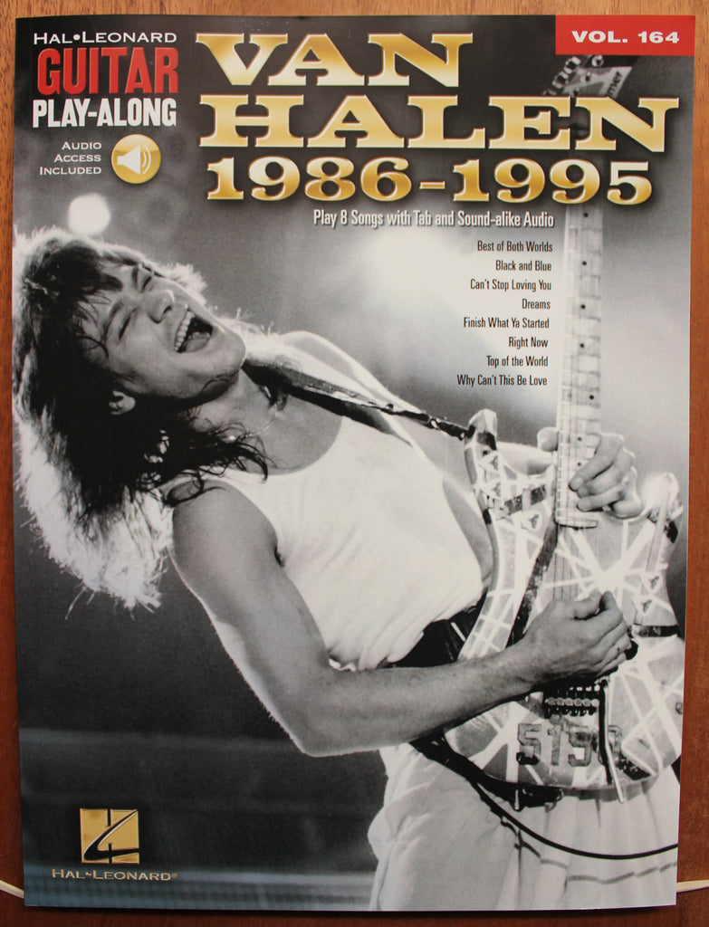 Van Halen 1986-1995 Guitar Play-Along Volume 164 Guitar TAB Songbook Online Audio