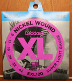 D'Addario EXL120 Super Light 09-42 Nickel Wound Electric Guitar String Set