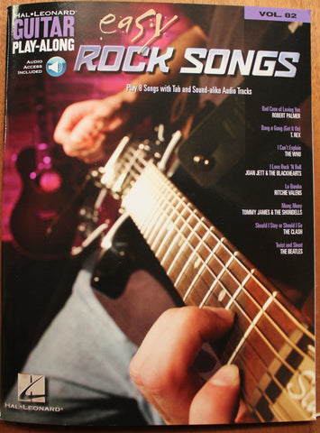 Easy Rock Songs Guitar Play-Along Volume 82 Guitar TAB Songbook