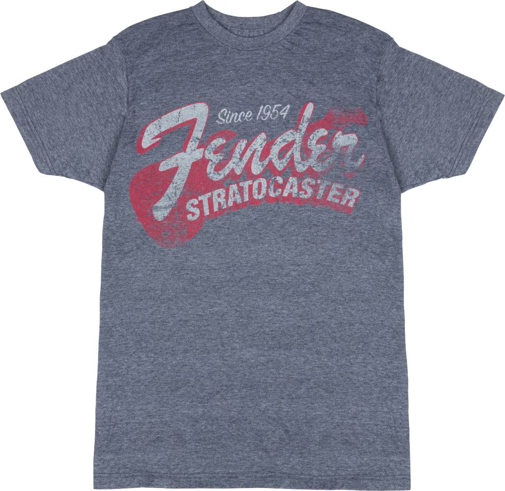 Fender Since 1954 Strat T-Shirt Blue Smoke Medium