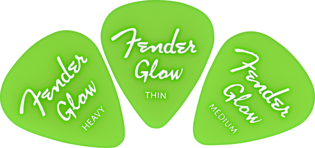 Fender 351 Glow In The Dark Assorted Guitar Picks 12 pack – Dr