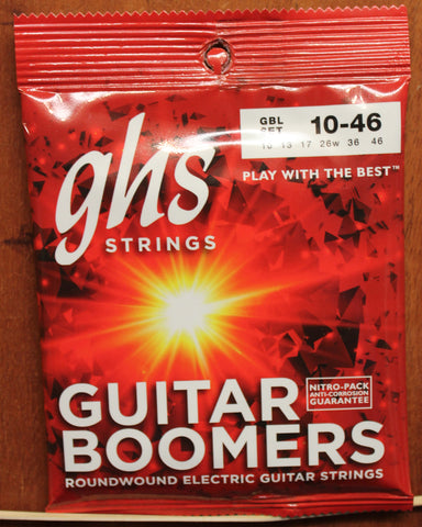 GHS Boomers 6 String Nickel Plated Steel Electric Guitar Strings - Light 10-46