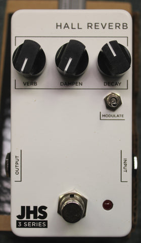 JHS Pedals 3 Series Hall Reverb Effects Pedal White