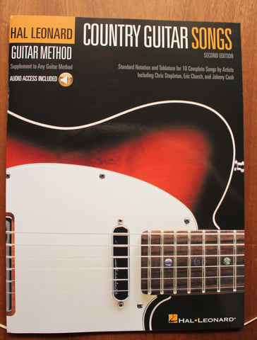 Country Guitar Songs – 2nd Edition Hal Leonard Guitar Method TAB Songbook w/Audio