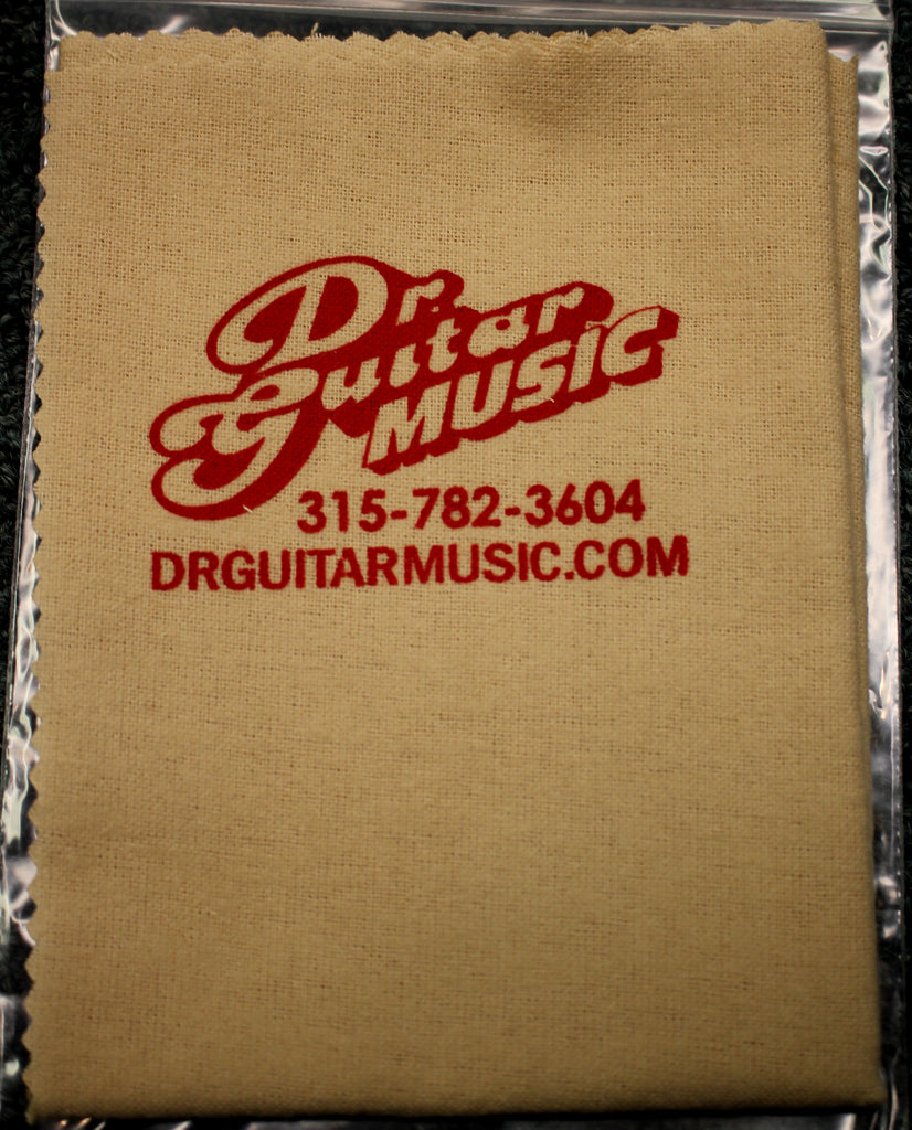 Dr. Guitar Music Logo Imprint Guitar Polish Cloth