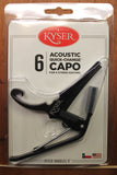 Kyser Quick Change KG6 6 String Acoustic Guitar Capo Black