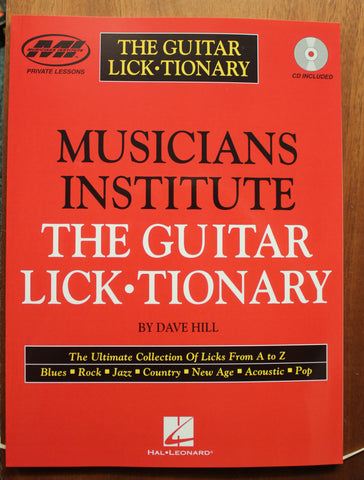 Musician's Institute The Guitar Lick-tionary Private Lessons Series