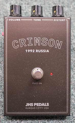 JHS Pedals Crimson 1992 Russia Fuzz Guitar Effects Pedal Black