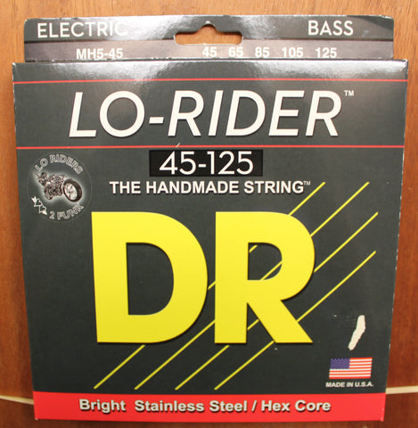 DR Strings Lo-Rider MH-45 45-105 Electric Bass Guitar Strings