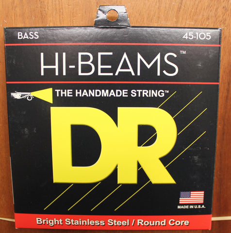 DR Strings Hi-Beams MR-45 45-105 4 String Electric Bass Guitar Strings