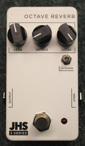 JHS Pedals 3 Series Octave Reverb Effects Pedal White
