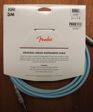 Fender Original Series Instrument 1/4 Inch Cable 10 Feet Daphne Blue