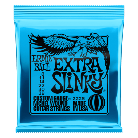 Ernie Ball Extra Slinky 8-38 Nickel Wound Electric Guitar Strings Set