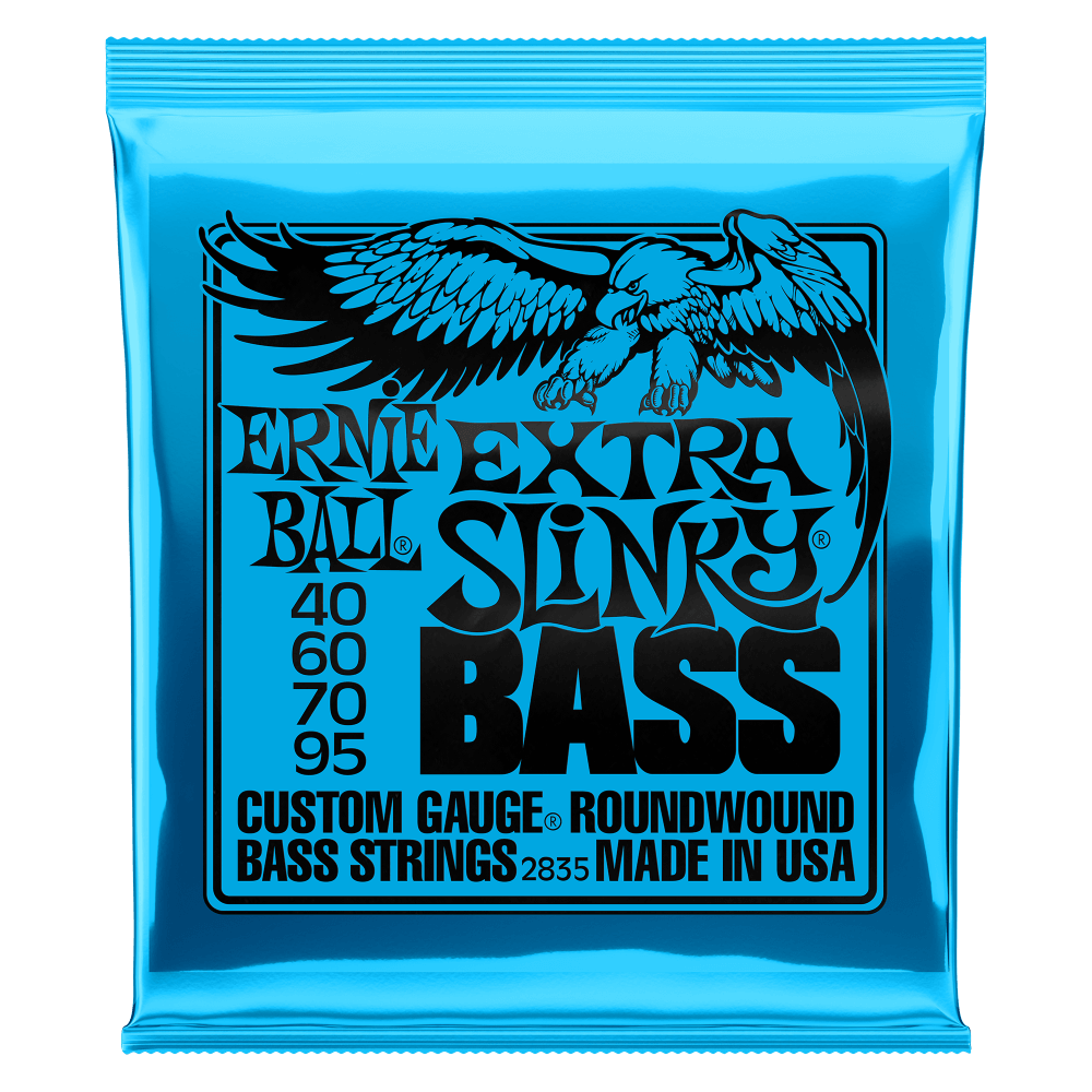 Ernie Ball Extra Slinky 40-95 4 String Nickel Wound Electric Bass Guitar Strings Set