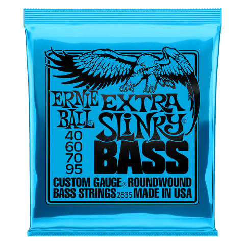 Ernie Ball Extra Slinky 40-95 4 String Nickel Wound Electric Bass Guitar Strings Set