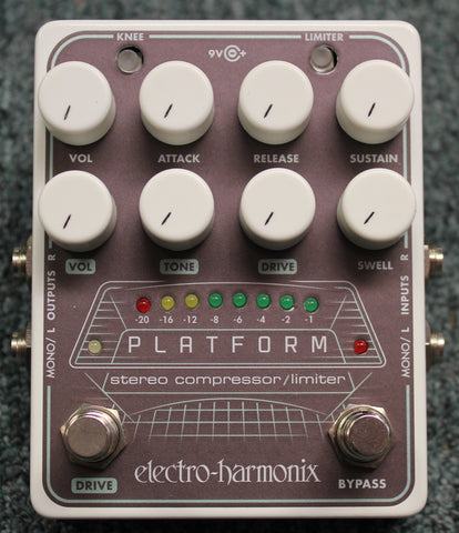 Electro-Harmonix Platform Stereo Compressor/Limiter Guitar Effects Pedal