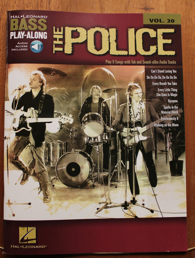 The Police Bass Play-Along Volume 20 Bass TAB Songbook Audio Online