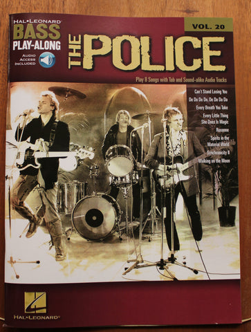 The Police Bass Play-Along Volume 20 Bass TAB Songbook Audio Online