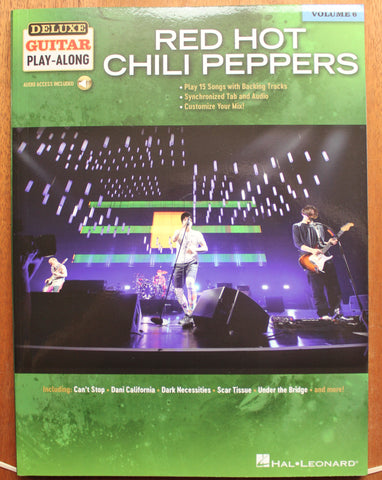 Red Hot Chili Peppers Deluxe Guitar Play-Along Volume 6 Guitar TAB Songbook