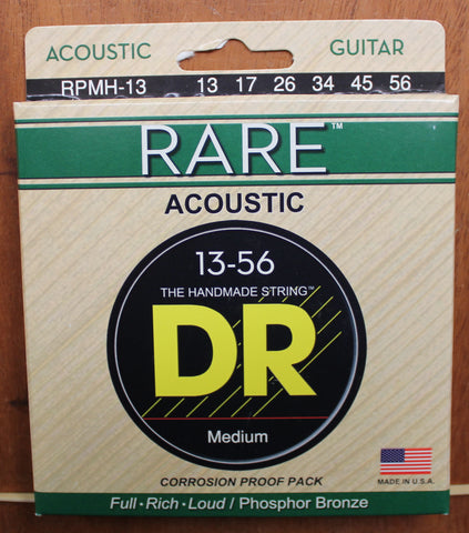 DR Strings Rare RPMH-13 13-56 Phosphor Bronze Acoustic Guitar Strings