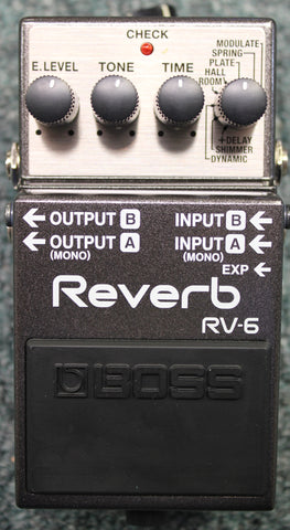 Boss RV-6 Digital Reverb Delay Guitar Effects Pedal