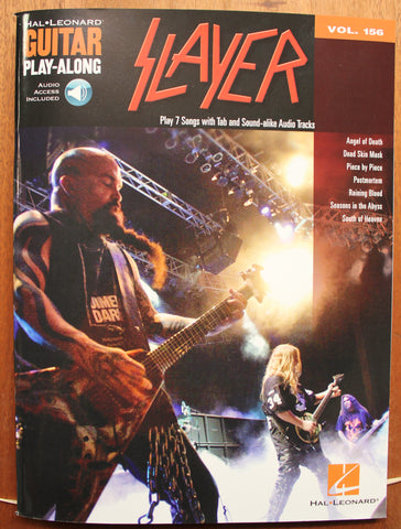 Slayer Guitar Play-Along Volume 156 Softcover TAB Songbook Audio online