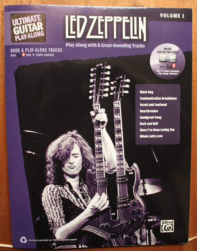 Ultimate Guitar Play-Along: Led Zeppelin, Volume 1 Play Along Authentic Guitar TAB Book Audio Online
