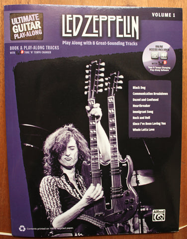 Ultimate Guitar Play-Along: Led Zeppelin, Volume 1 Play Along Authentic Guitar TAB Book Audio Online